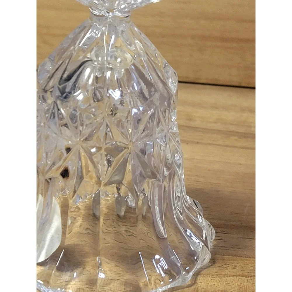 Vintage Bell 24% Lead Crystal Butterfly Bell 3